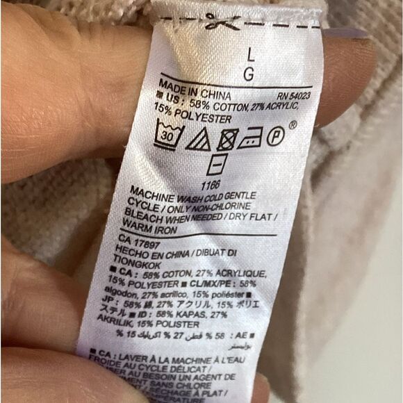 OLD NAVY SIZE LARGE BLUSH  SWEATER - Picture 7 of 7